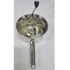 Vintage Foley Food Mill Stainless Steel Manual Vegetable Strainer Masher Crank